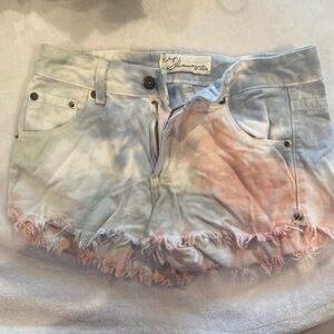 Vintage Havana Tie-Dye Denim Shorts, Size 28